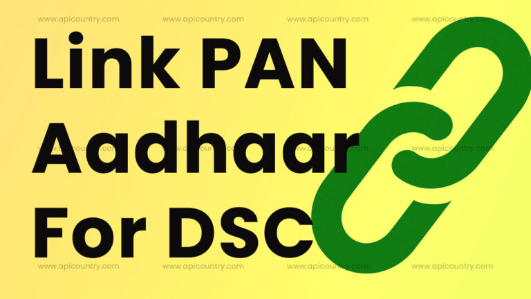 Is it mandatory to link PAN with Aadhaar to get DSC