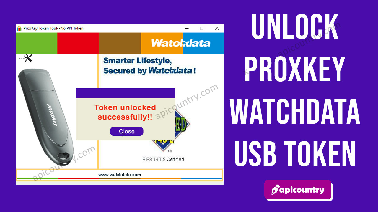 UNLOCK PROXKEY WATCHDATA USB TOKEN